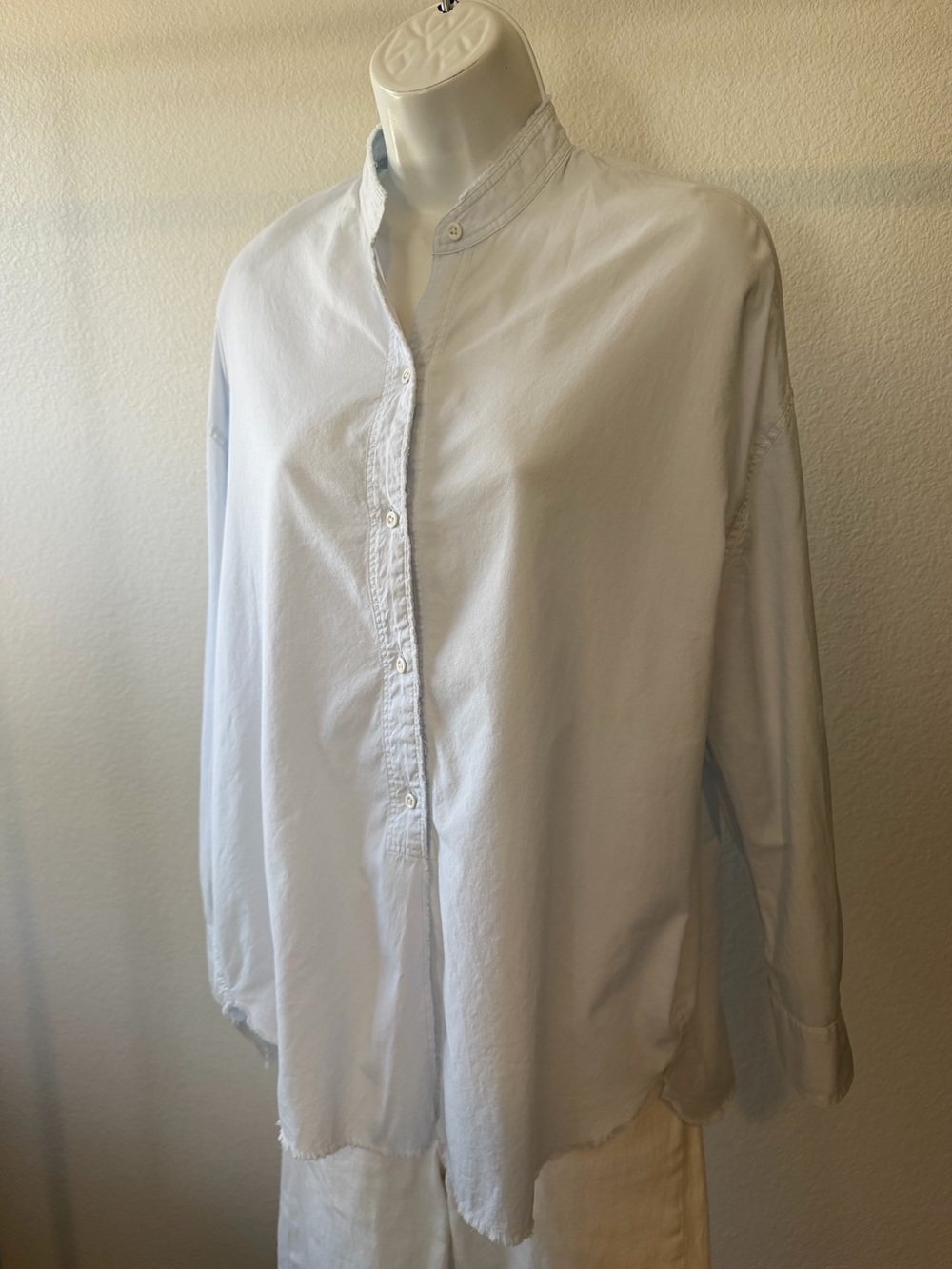 Vince Silk Blend Button Up Shirt Size Small